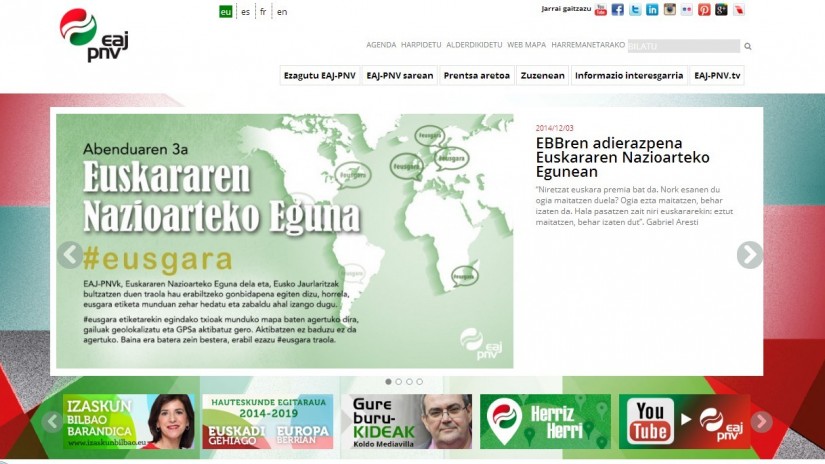  EAJ-PNV also switches to the ‘.eus’ domain name on International Basque Language Day