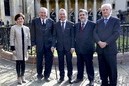 I. Bilbao, JJ. Pujana, Iñigo Urkullu, J. Egiguren, J.Mª Atutxa (presidentes parlamento)